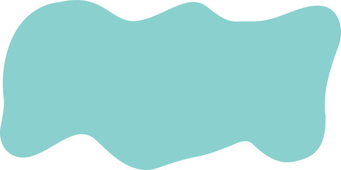 Poster - abstract liquid shape. organic flat blob. irregular fluid bubble. random wavy oval spot and curvy el