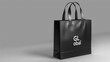 © Сергей Шипулин - Logo, inscription 'GL obal' on an eco-friendly shopping bag, minimalist style