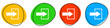 4 bunte Icons: Anmelden - Button Banner
