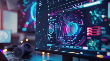 Poster - Incorporating motion graphics into digital artworks   AI generated illustration