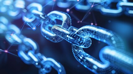 Poster - Introducing blockchain technology for secure healthcare transactions   AI generated illustration