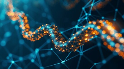 Poster - Introducing blockchain technology for secure healthcare transactions   AI generated illustration