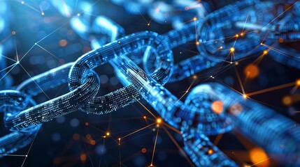 Poster - Introducing blockchain technology for secure healthcare transactions  AI generated illustration