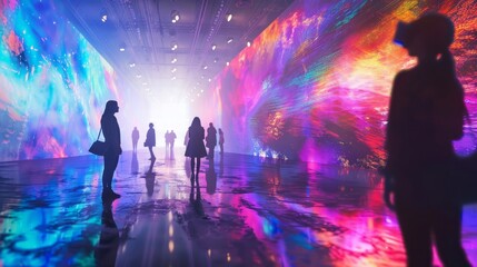 Poster - Redefining the role of the audience in digital art   AI generated illustration