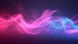 pink and blue neon smoke waves 