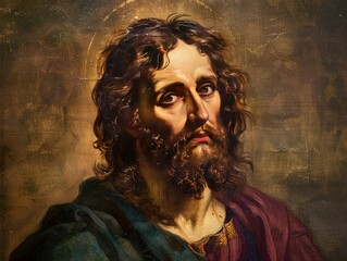 paint of Jesus , portrait