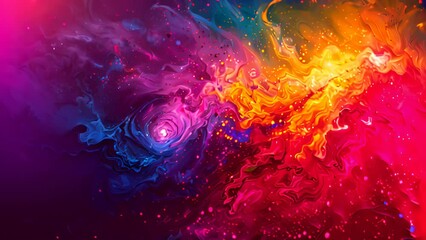 Wall Mural - universe, bright colors, abstract style background