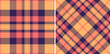 Texture background fabric of vector pattern plaid with a check textile seamless tartan.