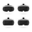 VR Headset Glasses Icon set. Vector