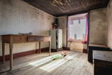 Fototapeta  - interior of an old abandoned stone house