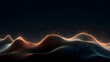 Digital technology energy waves curve abstract poster web page PPT background