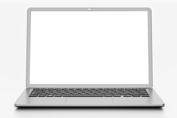 Poster - Modern thin frame realistic laptop, notebook or ultrabook mockup for inserting any UI interface advertisement or business presentation