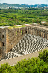 Wall Mural - Roman amphitheater of Aspendos, Belkiz - Antalya, Turkey