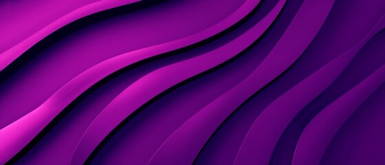 Poster - Abstract texture purple pink background banner panorama long with 3d geometric waving waves curves gradient shapes for website, business, print design template paper pattern illustration