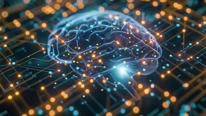 Poster - Computer Generated Image of a Human Brain