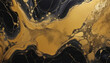 Abstract gold and black marble background