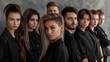 © vlntn - Young Hairstylists in Black, Diversity in Beauty Expertise.