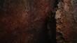 mocha brown to deep burgundy gradient color rough grunge rock texture close-up background from Generative AI