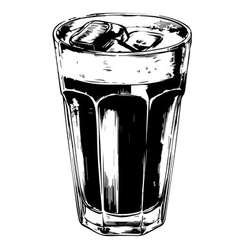Black and white Coffee Cup Isolated on White