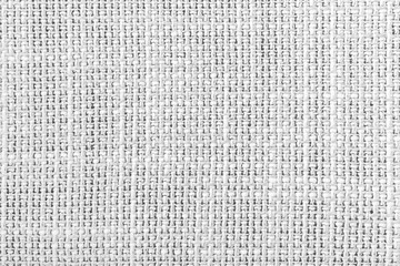 Wall Mural - white hessian sackcloth woven with jute burlap cotton fabric cloth textile texture pattern backgroun