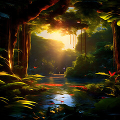 Wall Mural - tropical forest