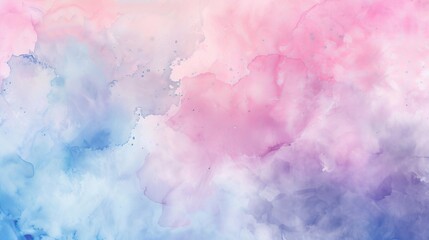 Poster - The background is an abstract pastel watercolor.