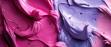 Swirls Of Vibrant Pink And Purple Ice Cream