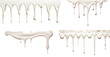 Set of milk or cream dripping, cut out