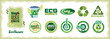 Zero Waste Movement icons, Eco-Friendly symbols and notations.