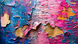 Abstract Textured Paint Design, Grunge Artistic Background, Creative Brush Strokes and Color Mix