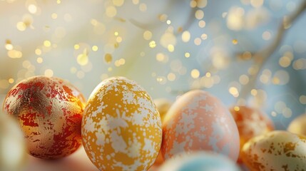 Poster - Close up of eggs on a table, suitable for food and cooking concepts