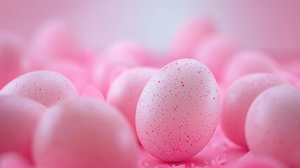 Aufkleber - Group of eggs on a pink surface, suitable for food and cooking themes
