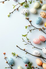Aufkleber - Fresh eggs arranged neatly on a white table, perfect for food or cooking concept