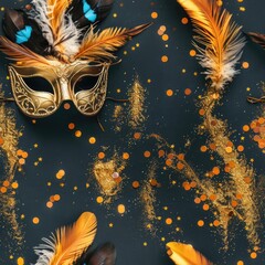 Poster - A group of feathers laying on top of a table. Perfect for various design projects
