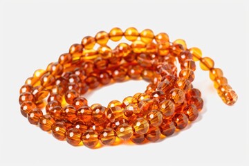 Poster - Detailed close up of a strand of glass beads, perfect for jewelry design projects