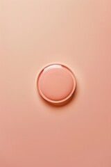 Aufkleber - A close up of a button on a pink surface. Suitable for fashion or technology concepts