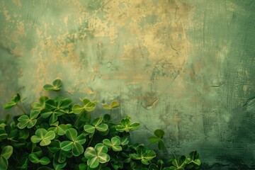 Fototapete - Close up of a plant with a wall background. Suitable for various design projects