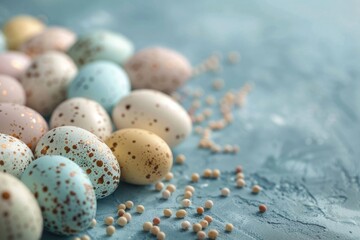 Poster - Fresh eggs on a wooden table, perfect for food blogs or recipes