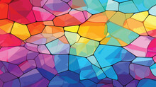 Abstract Stained Glass Background  The Colored Elem