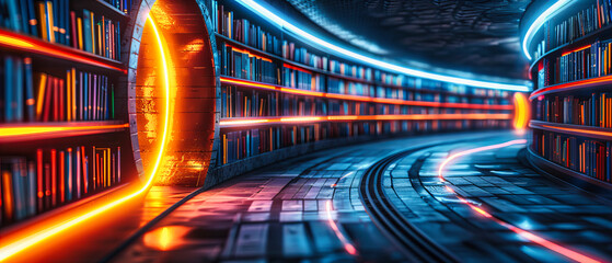 Poster - Digital Heartbeat, Inside the Servers Luminous Core, The Pulse of Data and Connectivity in a Modern Era