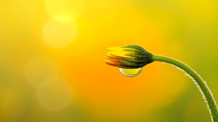 Wall Mural - Water on grass.