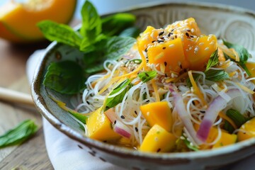 Wall Mural - Mango with rice noodles