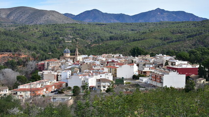 Wall Mural - beautiful village Navajas in region Castellon in Spain