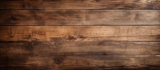 Poster - Close-up of weathered wooden wall in brown hue