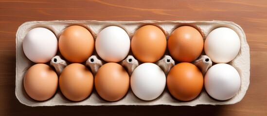 Poster - Egg carton showcasing one central egg