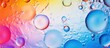 Colorful Background of Water Bubbles