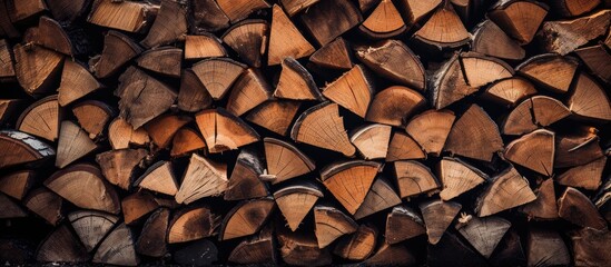Poster - Stack of Timber Close Up