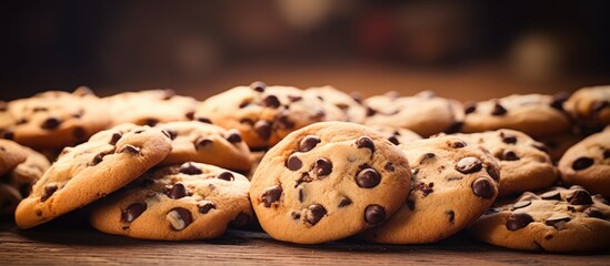 Poster - Delicious homemade cookies close up