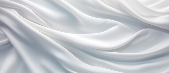 Aufkleber - Liquid white fabric with abundant folds