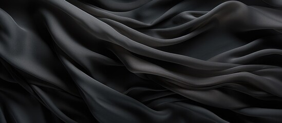 Poster - Long pattern on black fabric